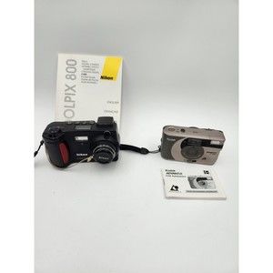 Nikon COOLPIX E 800 2.1MP and Kodak Advantix F350 Camera w instructions PARTS